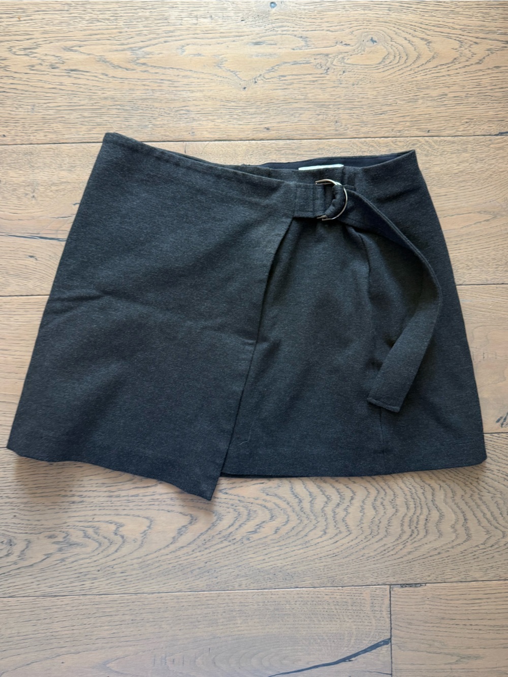 SPANXsmooth™ Ponte Wrap Mini Skort – Charcoal Heather – Size L